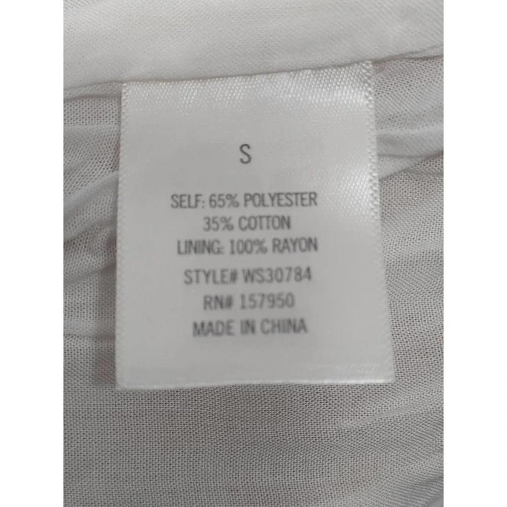 Francesca's ALYA tan/white wide striped Paper bag NWT shorts. Size S - Picture 8 of 9